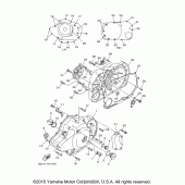 Схема узла: Крышки картера (1) Yamaha XVS1100 V-Star Classic