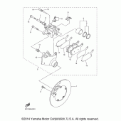 Схема вузла: Задній гальмівний супорт Yamaha FZ1 FZ1