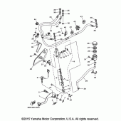 Схема узла: Задний тормозной цилиндр Yamaha XTZ1200 Super Tenere