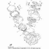 Схема вузла: Циліндр Yamaha XVS650 V-Star Custom