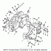 Схема узла: Картер двигателя Yamaha WR200R