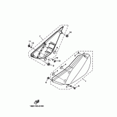 Схема вузла: Бічна кришка Yamaha TTR125 TT-R125
