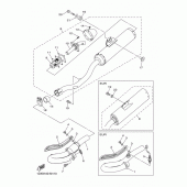 Схема узла: Выхлопная система Yamaha WR450F