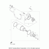 Схема вузла: Електричний стартер Yamaha XVS950 Bolt