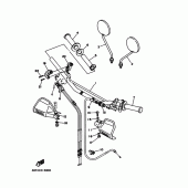 Схема вузла: Кермо та Тросики Yamaha TT250R TT-R