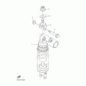 Схема вузла: Задня підвеска Yamaha YZF-R6/ YZF600 R6 RaceBase