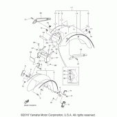 Схема вузла: Крило Yamaha XVS1300 V-Star Tourer