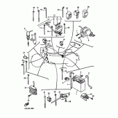 Схема вузла: Електроустаткування 1 Yamaha XVZ1300 Royal Star Tour Deluxe