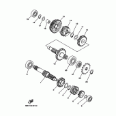Схема вузла: Трансмісія Yamaha TTR110 TT-R110