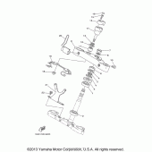Схема узла: Рулевой механизм Yamaha XV1600 Road Star Silverado