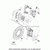Схема вузла: Переднє гальмо Yamaha XT250 XT250
