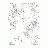 Схема вузла: Бічна кришка Yamaha XVS1300 V-Star Classic