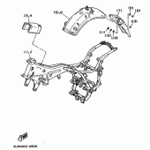 Схема узла: Опция (CHASSIS) Yamaha XV1100 Virago