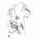 Схема вузла: Радіатор та Патрубок системи охолодження Yamaha YZF-R1 R1