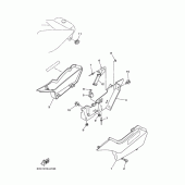 Схема вузла: Бічна кришка Yamaha TW225
