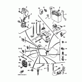 Схема вузла: Електроустаткування 2 Yamaha XV1700 Road Star