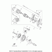 Схема вузла: Привід стартера Yamaha XV1900 Stratoliner S