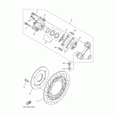 Схема узла: Задний тормозной суппорт Yamaha XV1700 Road Star Warrior
