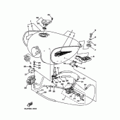 Схема узла: Топливный бак Yamaha XV125 Virago