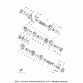 Схема узла: Трансмиссия Yamaha XV1900 Raider S
