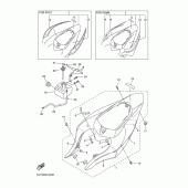 Схема вузла: Бічна кришка Yamaha YZF-R1 R1