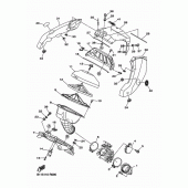 Схема вузла: Впускна система Yamaha YZ450F YZ450F
