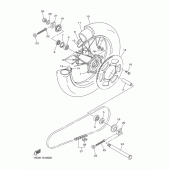 Схема вузла: Заднє колесо Yamaha WR250 WR250F