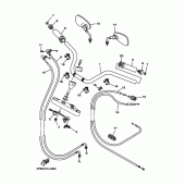 Схема вузла: Зеркала і тросики Yamaha XVS1100 Drag Star
