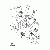Схема узла: Топливный бак Yamaha YZ125