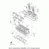 Схема вузла: Головка циліндра Yamaha FZ6 FZ6R