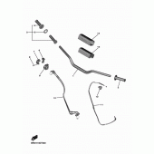 Схема вузла: Кермо та Тросики Yamaha YZ450F YZ450F
