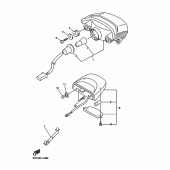 Схема узла: Задний фонарь (Стоп-сигнал) Yamaha FZ6 FZ6 FAZER S2
