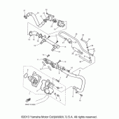 Схема вузла: Водяний насос Yamaha YZF600R Thundercat