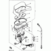 Схема вузла: Панель приладів Yamaha XJ400 Diversion (S-TYPE)