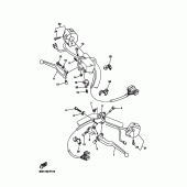 Схема вузла: Пульт управління рульовий та Важель Yamaha XVS1300 V-Star Classic