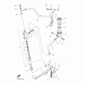 Схема вузла: Задній гальмівний циліндр Yamaha YZF-R1 R1 RaceBase