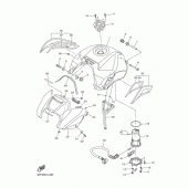 Схема вузла: Паливний бак Yamaha FZ8 FZ8 FAZER (ABS)