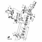 Схема узла: Рулевой механизм Yamaha XJ600 Diversion (Naked)