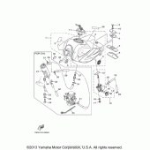 Схема узла: Топливный бак Yamaha TW200