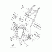 Схема узла: Рама Yamaha YZ250 YZ250