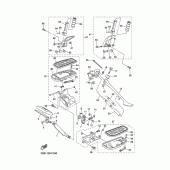 Схема узла: Подножки и Подставка Yamaha XVS1300 Midnight Star