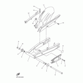Схема вузла: Задній важіль та підвіска Yamaha FZ6 FZ6 FAZER (ABS)