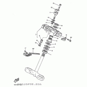 Схема вузла: Рульовий механізм Yamaha TT600