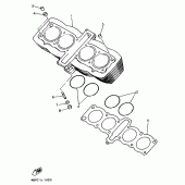 Схема вузла: Циліндр Yamaha XJ600 Diversion (S-TYPE)