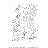 Схема вузла: Боковая крышка Yamaha XV1900 Stratoliner S