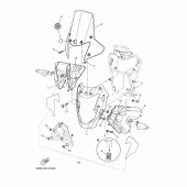 Схема узла: Облицовочные элементы Yamaha XT660 Tenere