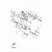 Схема вузла: Задня підвіска Yamaha MT125 MT-125 (ABS)
