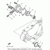 Схема вузла: Водяний насос Yamaha WR250 WR250Z