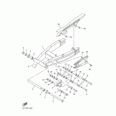 Схема узла: Задний рычаг и Подвеска Yamaha FZS1000 FAZER