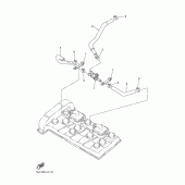 Схема узла: Система индукции воздуха Yamaha FZ6 FZ6 (Naked)